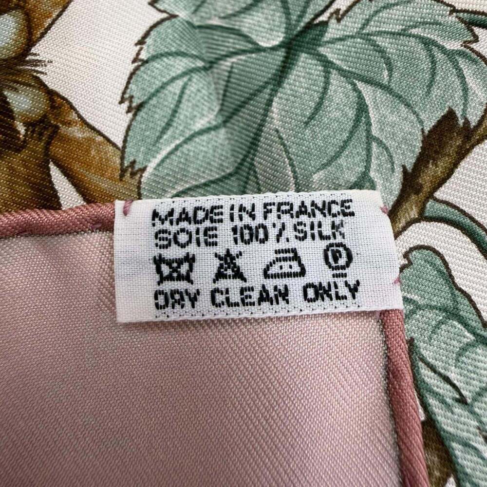HERMES Pink Silk Scarf - Picture 8 of 8
